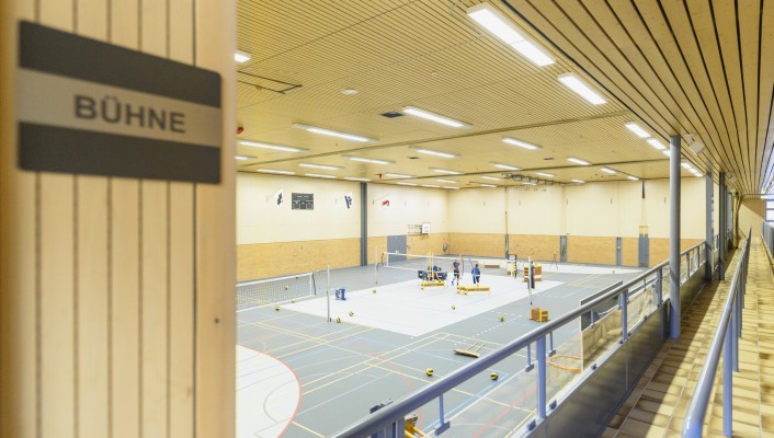 Holzbau, Mehrzweckhalle Loehrenacker Aesch, 6