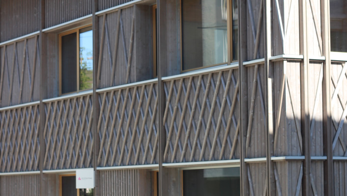 Holzfassade_Im Westfeld 2, Basel