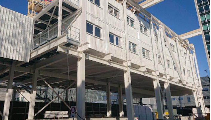 Holzbau, Grenzacherstrasse Basel, 1 
