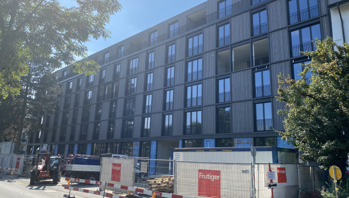 Holzfassade_Eisenbahner Baugenossenschaft Basel, Birsstrasse