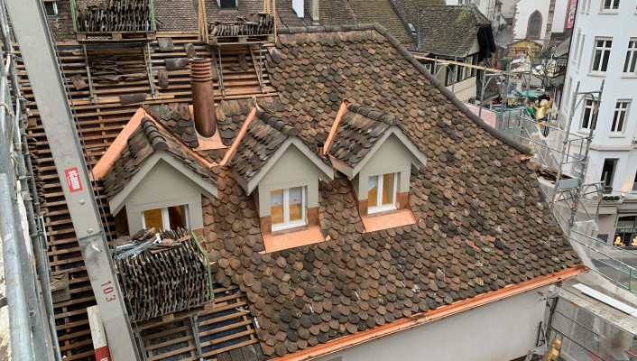 Dachsanierung Gerbergasse, Basel