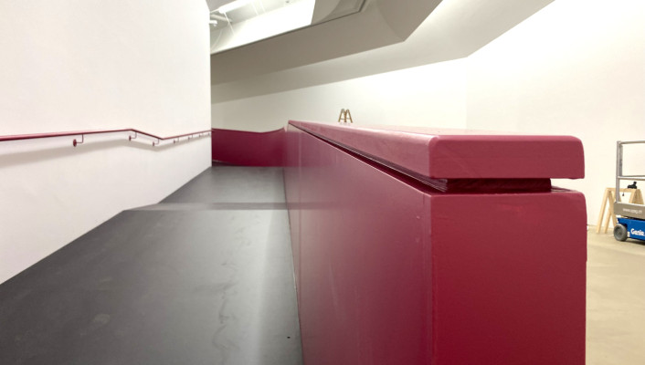 Holzbau Kunstmuseum Basel Rampe