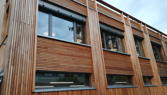 Sanierung Holzelementbau Fassade_LBB Schreinerei Nonnenweg, Basel