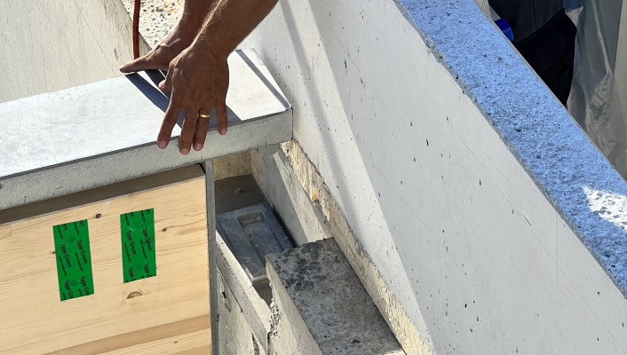 Dachtragwerk Holzbau_Schulhaus Surbaum Reinach