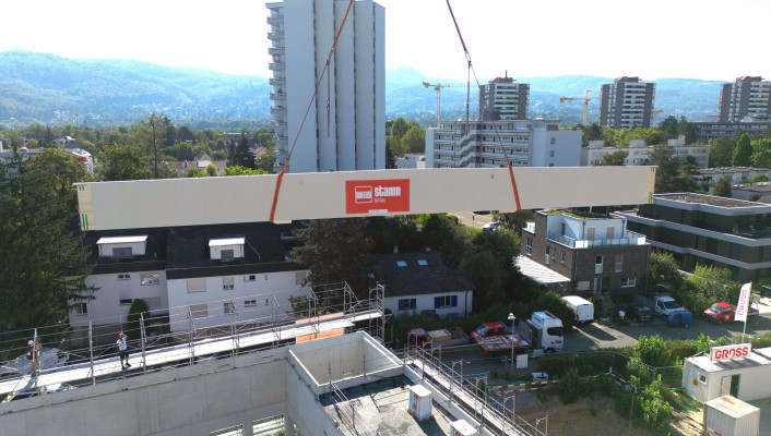 Dachtragwerk Holzbau_Schulhaus Surbaum Reinach