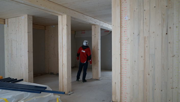 Holzelementbau ReUse Urban Mining_Weinlagerstrasse, Basel
